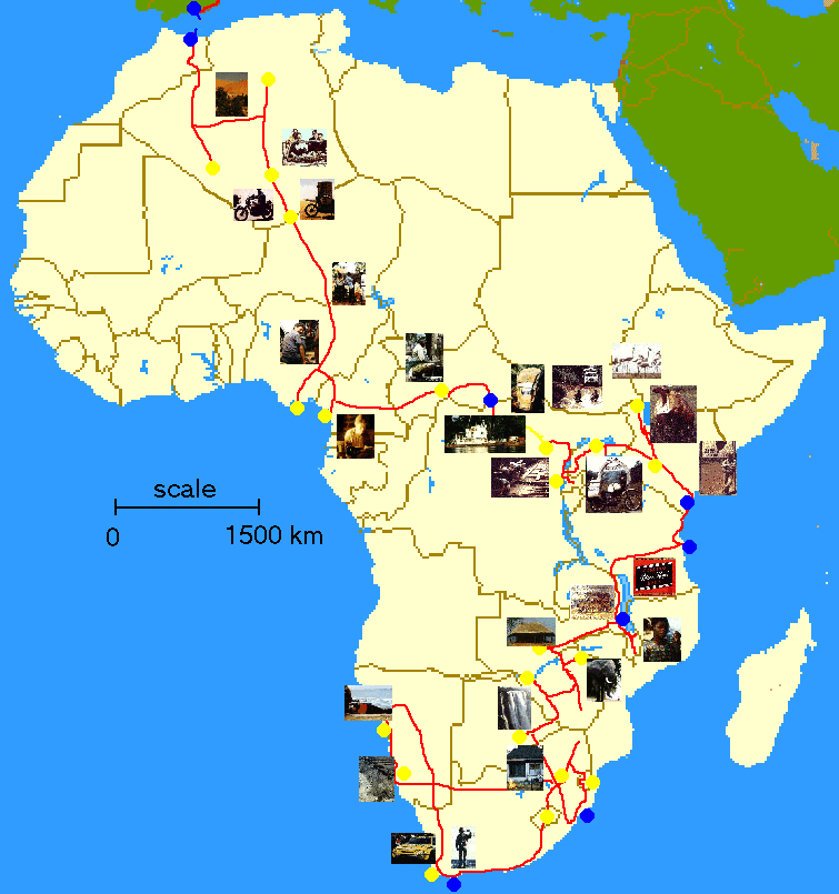 Image map of Africa