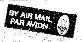 airmail stamp