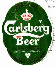 Carlsberg beer label