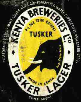 Tusker Beer Label